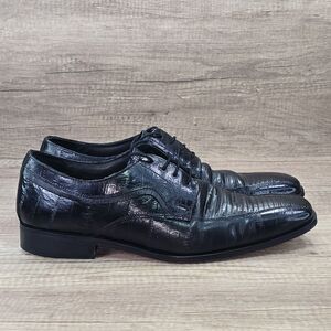 Stacy Adams Marcato Men's Size 11.5 Black Lizard Embossed Dress Shoes (24778)